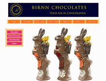Tablet Screenshot of birnnchocolates.com